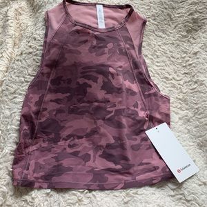 Lululemon Crop Tank Pink Camo